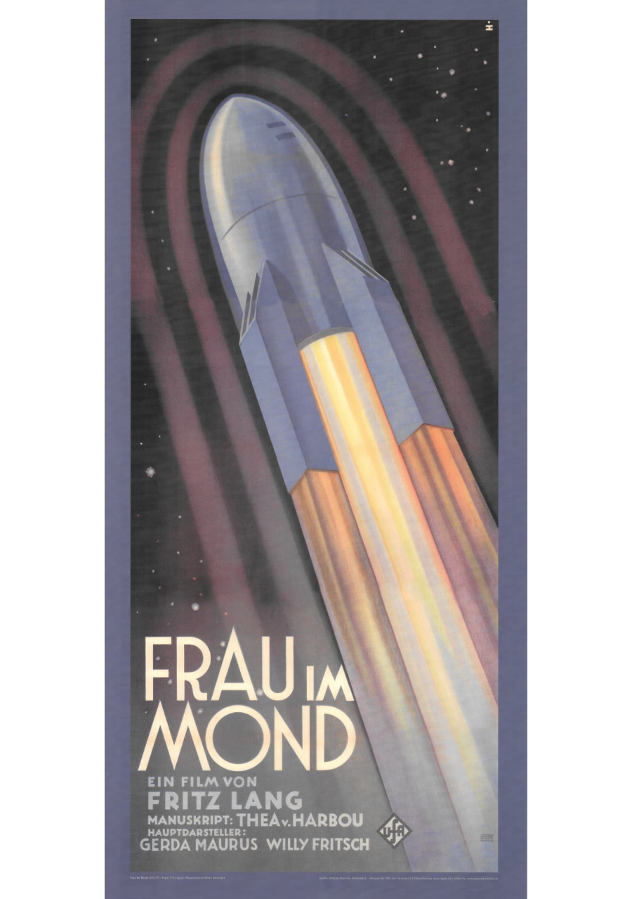 Frau im Mond – Deutsches Plakat (1929)