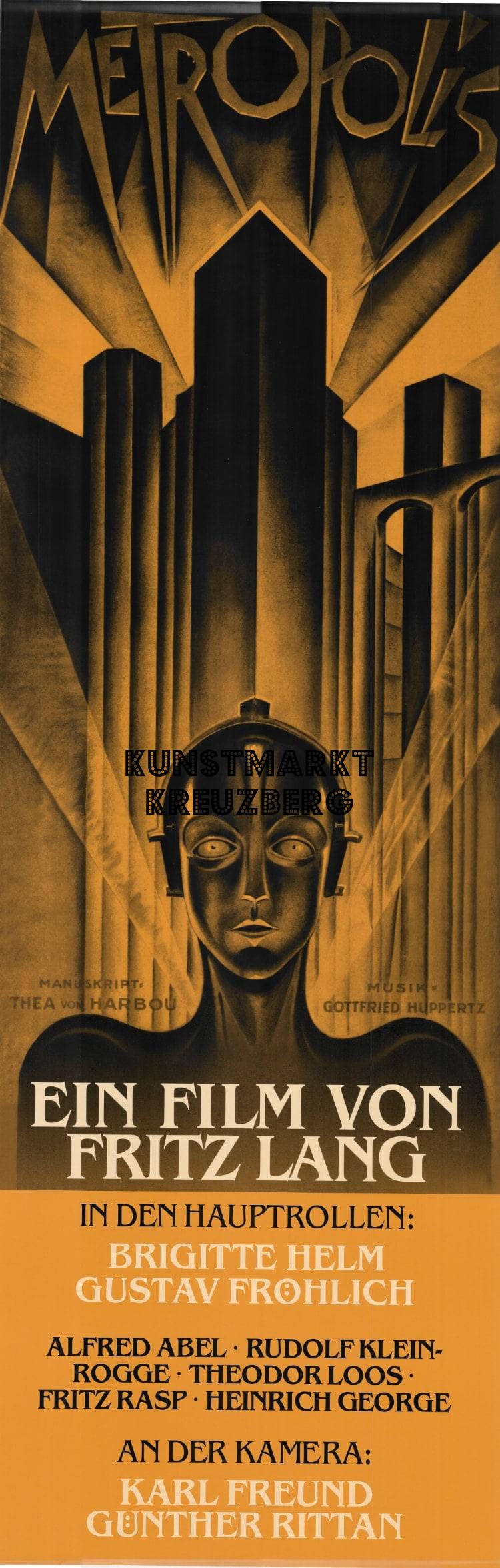 Metropolis – Deutsches Plakat (1927, Langbahn / Door Poster)