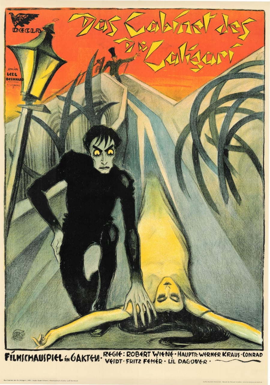 Alle Plakate 3 Das Cabinet des Dr. Caligari – Deutsches Plakat (1920)