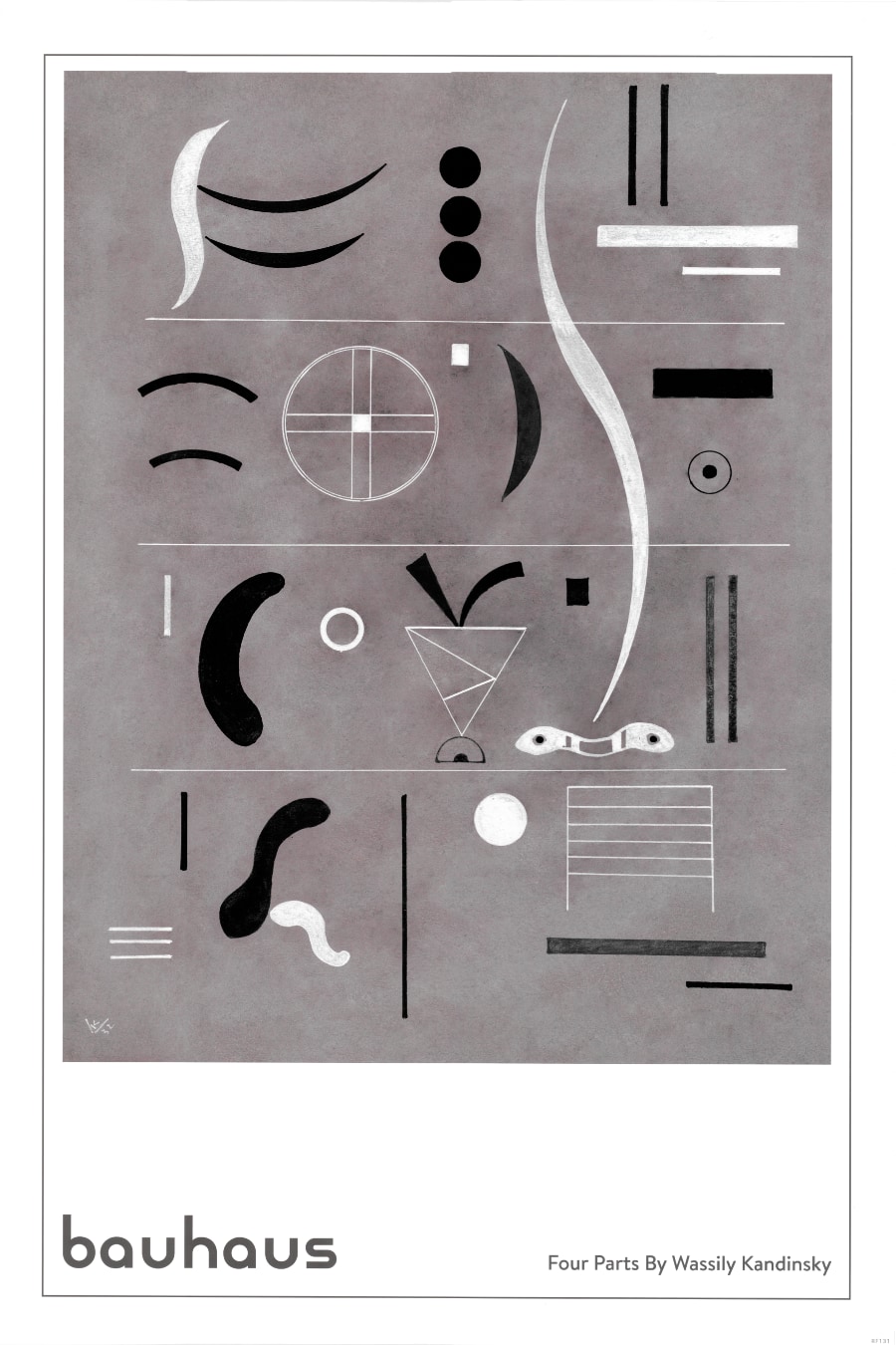 Bauhaus  Wassily Kandinsky -Vier Teile (1932)